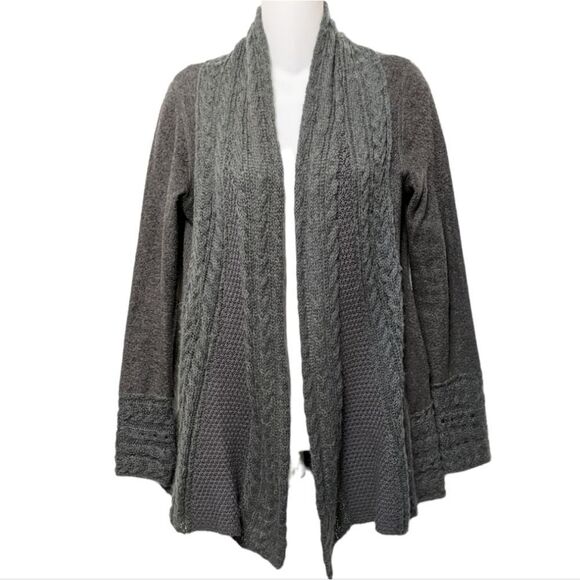 Anthropologie KNITTED AND KNOTTED Regan Mixed Stitch Wool Cardigan XS - Picture 2 of 10